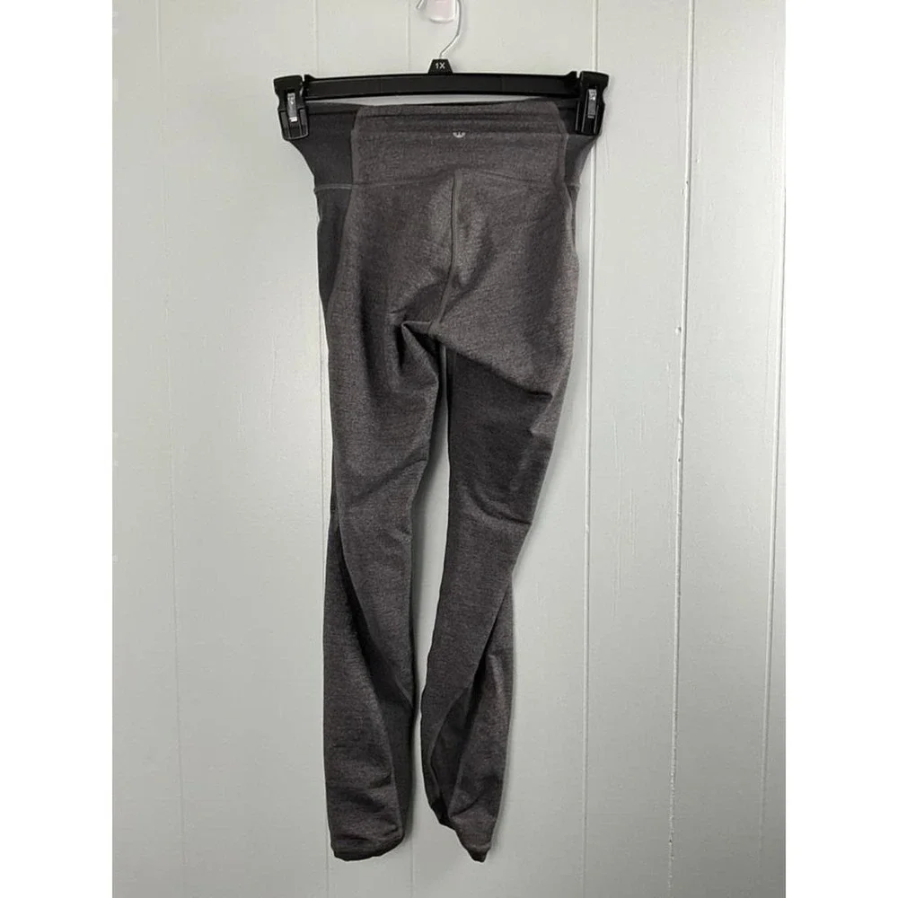 Lululemon Size 2 Heathered Black Charcoal Gray High Rise Full Length Leggings